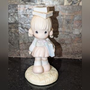 Enesco Precious Moments Figurine with School Books "September"